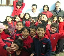 Die Kinder aus der deutschen Schule Santiago