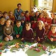 Kita-Kinder in Erfurt basteln für den Frieden