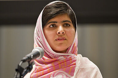 Malala Yousafzai spricht vor der UNO