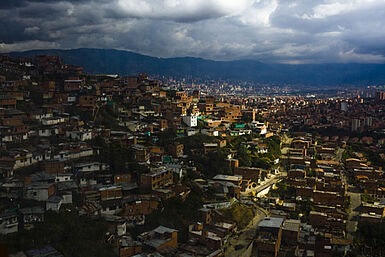 Die kolumbianische Stadt Medellin